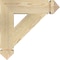 Ekena Millwork Traditional Arts & Crafts Rough Sawn Bracket, Douglas Fir, 4"W x 18"D x 18"H BKT04X18X18TRA03RDF - alternate 2